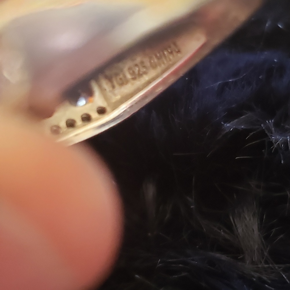 Silver diamond ring - Picture 2 of 2